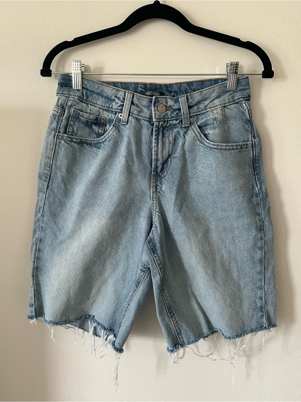 Wild Fable Light Blue Mid-Rise Denim Shorts Size 0